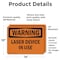 Signmission Radiation & Laser Sign, 10 in H x 14 in W, Vinyl Decal, Rectangle OS-2PACK-WS-D-1014-L-12229 - alternate 2